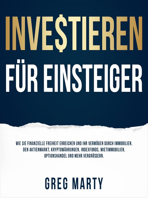 Title details for Investieren für Einsteiger by Greg Marty - Available